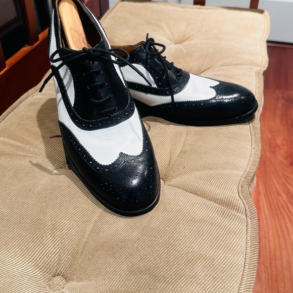 Royal Wind Black White Spectator Shoes. - Picture 2 of 15